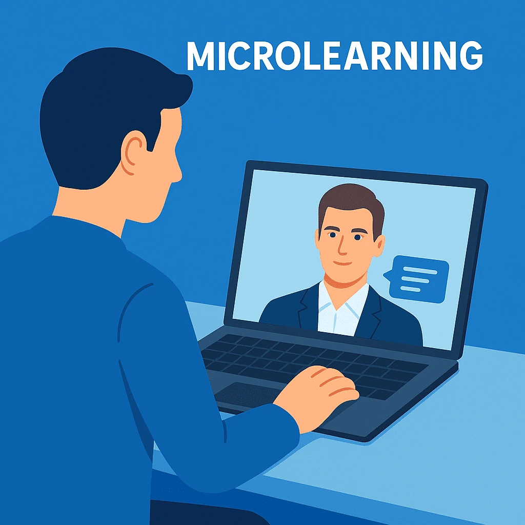 Microlearning con avatar AI e moduli digitali brevi